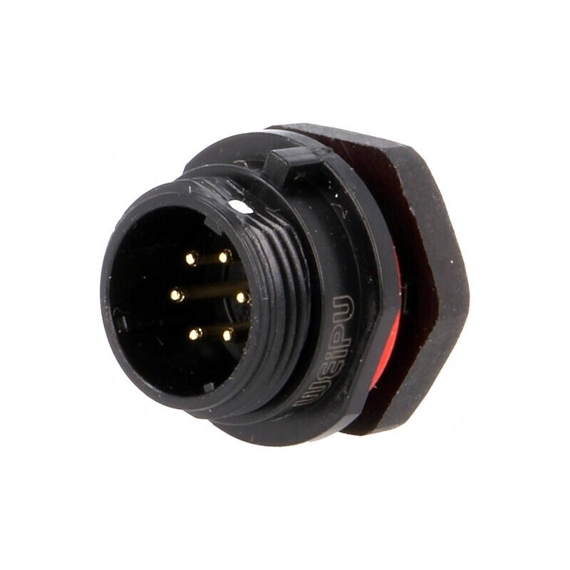 Soclu SP13 tată 6 pini IP68 5A pentru panou | Electronic-mag.ro | Componente Electronice Soclu SP13 tată 6 pini IP68 5A pentru panou | Electronic-mag.ro | Componente Electronice