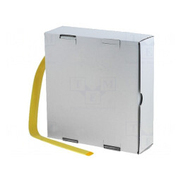 Manson termocontractabil galben 6,4mm fără adeziv 2:1 | Electronic-mag.ro | Componente Electronice