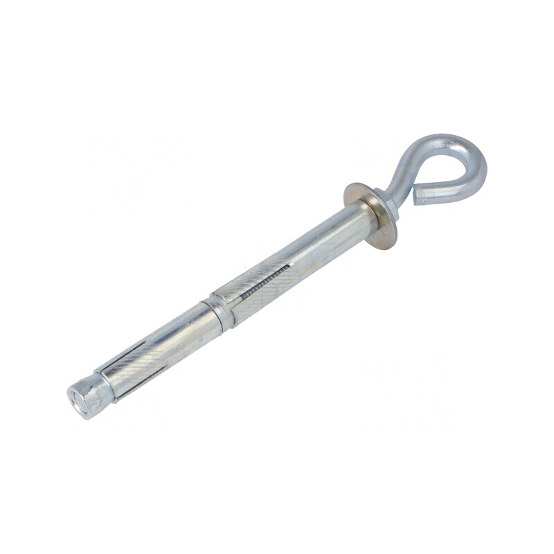 Cârlig inelar cu diblu din oțel zincat 1220mm | Electronic-mag.ro | Componente Electronice