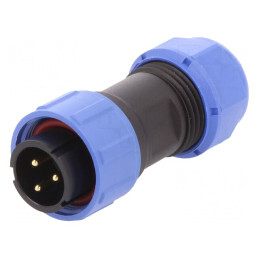 Mufă SP17 Tată IP68 3 PIN Lipire 500V | Electronic-mag.ro | Componente Electronice