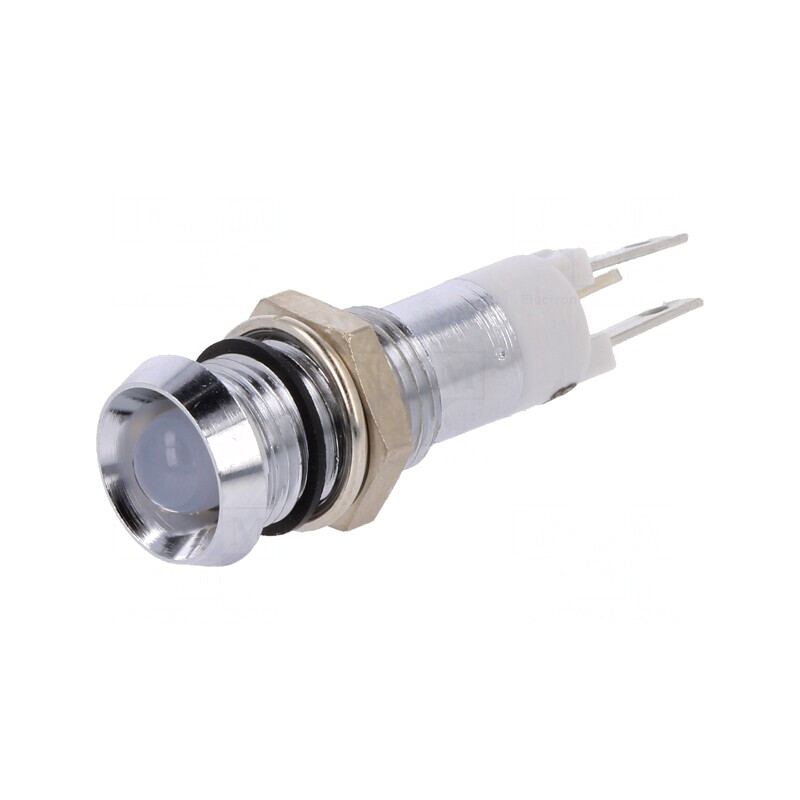 Lampă de control LED roșu/verde 24-28VDC IP67 Ø8,2mm | Electronic-mag.ro | Componente Electronice