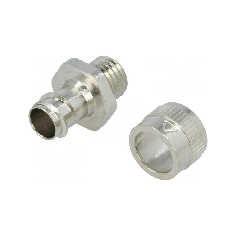 Conectori finali drepţi IP40 alamă metrică interior | Electronic-mag.ro | Componente Electronice