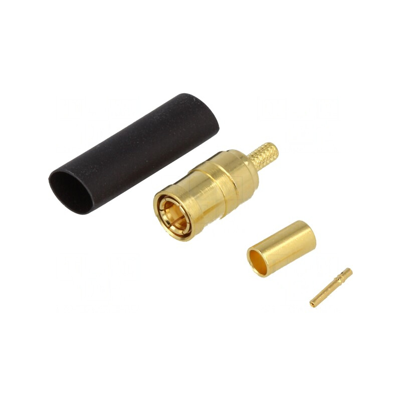 Mufă SMB mamă drept 50Ω crimpat aurit PTFE 0,3dB | Electronic-mag.ro | Componente Electronice