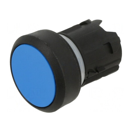 Comutator cu apăsare 22mm albastru | Electronic-mag.ro | Componente Electronice