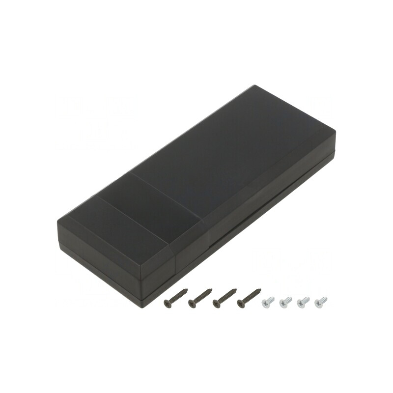 Carcasă Universală Neagră ABS 51x128x24mm | Electronic-mag.ro | Componente Electronice