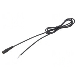 Cablu Alimentare DC 5,5/2,5 Negru 2m | Electronic-mag.ro | Componente Electronice