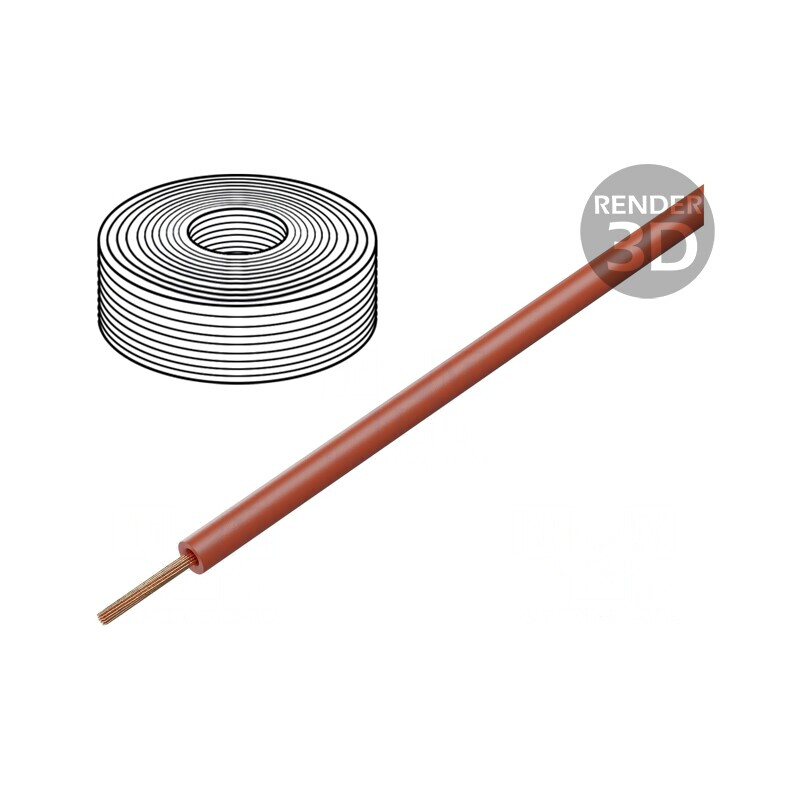 Cablu Electric Litat Cu Roșu 10mm2 LSZH 450/750V | Electronic-mag.ro | Componente Electronice