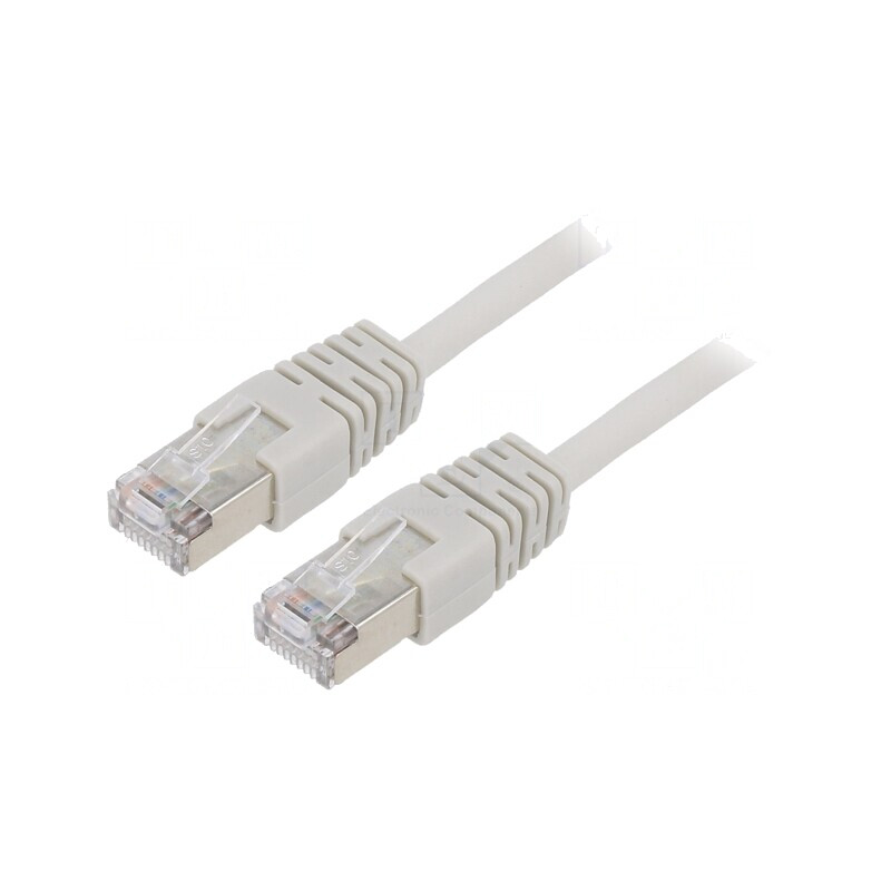 Cablu Patch Cord F/UTP Cat 5e Gri 10m | Electronic-mag.ro | Componente Electronice