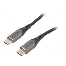 Cablu USB C 2.0 0.5m Negru 480Mbps | Electronic-mag.ro | Componente Electronice