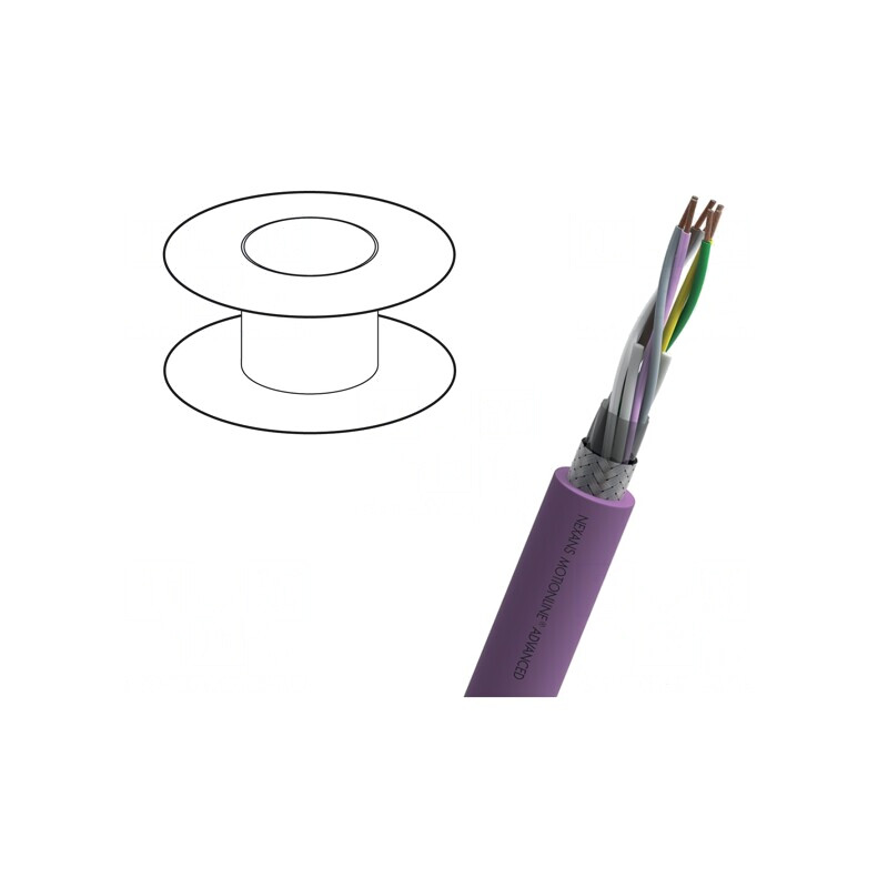 Cablu Interbus Cu PUR 30V 3x2x0,25mm2 Violet | Electronic-mag.ro | Componente Electronice