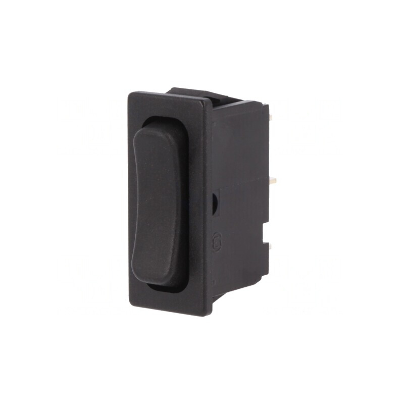 Rocker Switch ON-OFF-ON 6A 250V Black IP40 | Electronic-mag.ro | Componente Electronice