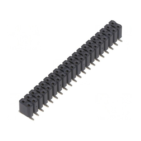 Soclu pini mamă 40 pini drept SMT 2,54mm 2x20 5,5mm | Electronic-mag.ro | Componente Electronice