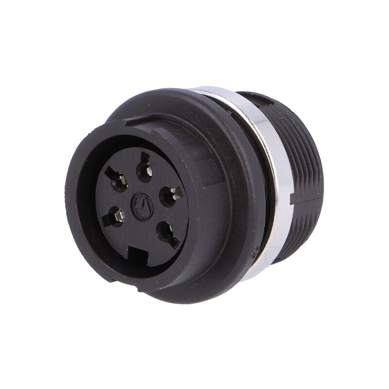 Soclu DIN Mamă 5 PIN Lipire Argintat 300V 5A 240° | Electronic-mag.ro | Componente Electronice