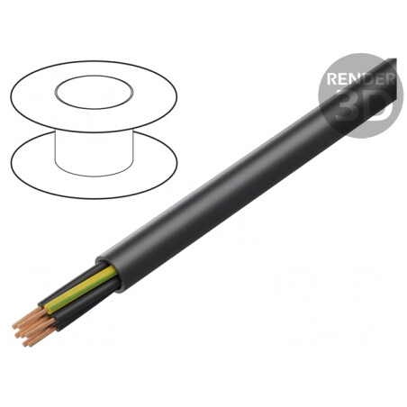 Cablu electric neecranat JZ-600 HMH 7x0,75mm2 600V/1kV negru | Electronic-mag.ro | Componente Electronice