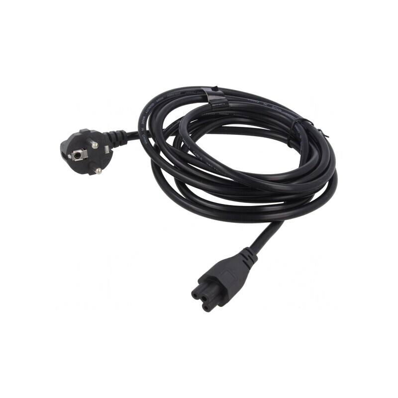 Cablu Alimentare 3x0,75mm2 ștecher unghiular IEC C5 | Electronic-mag.ro | Componente Electronice