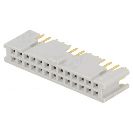 Soclu IDC Mamă 26 PIN Drept Aurit 3A 2,54mm | Electronic-mag.ro | Componente Electronice
