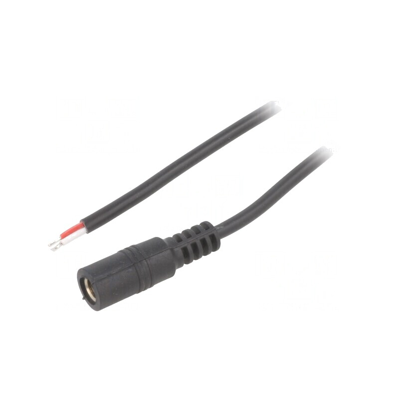 Cablu Alimentare DC 5.5/2.5 Negru 1.5m | Electronic-mag.ro | Componente Electronice