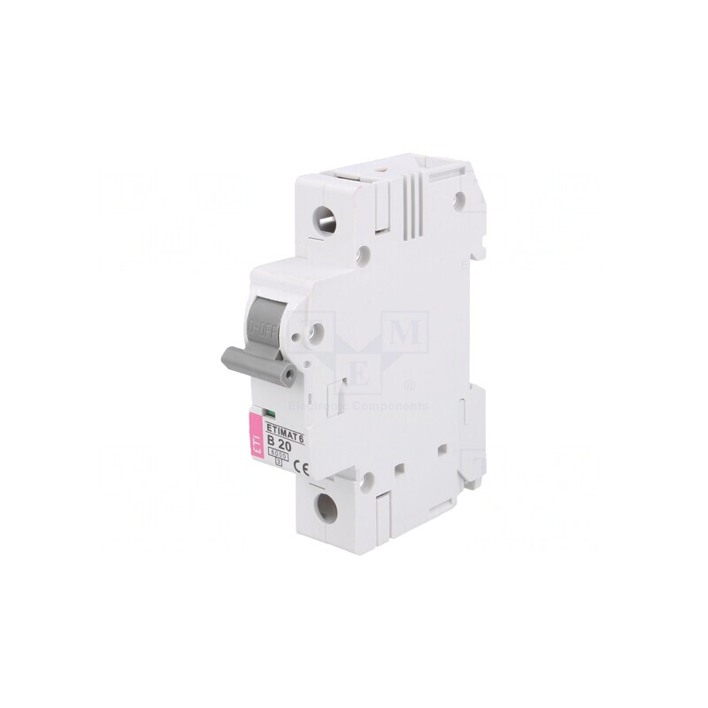 Întrerupător de Supracurent 20A 230/400V 1P 6kA | Electronic-mag.ro | Componente Electronice