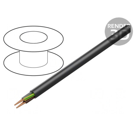Cablu Electric Negru 1,5mm² 4 Conductori 450V/750V | Electronic-mag.ro | Componente Electronice