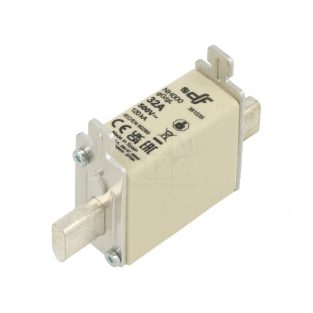 Siguranță Ceramică gG 32A 500VAC 250VDC NH000 | Electronic-mag.ro | Componente Electronice