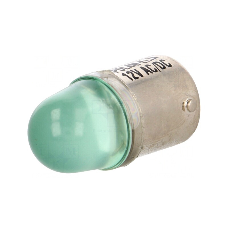 Lampă LED verde BA15S 24V | Electronic-mag.ro | Componente Electronice