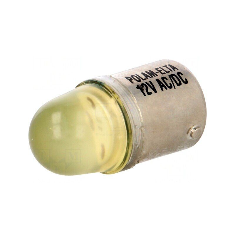 Lampă LED galbenă 12V BA15S | Electronic-mag.ro | Componente Electronice