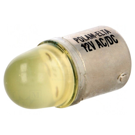 Lampă LED galbenă 12V BA15S | Electronic-mag.ro | Componente Electronice