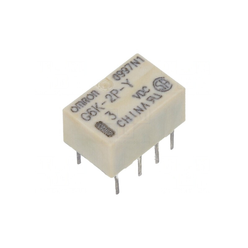 Releu electromagnetic DPDT 3VDC 1A | Electronic-mag.ro | Componente Electronice