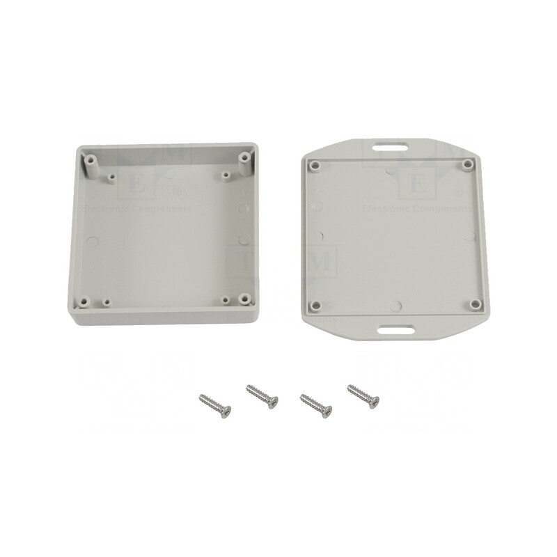 Carcasă Universală cu Lame de Fixare 80x80x20mm | Electronic-mag.ro | Componente Electronice