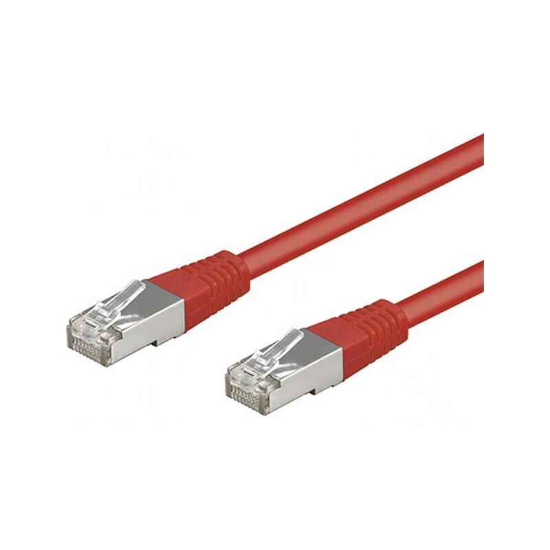 Patch cord rețea roșu 10m SF/UTP Cat 5e | Electronic-mag.ro | Componente Electronice