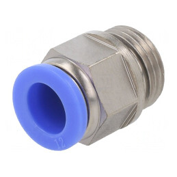 Racord Push-In Alamă Nichelată BLUELINE 0,95-15bar | Electronic-mag.ro | Componente Electronice