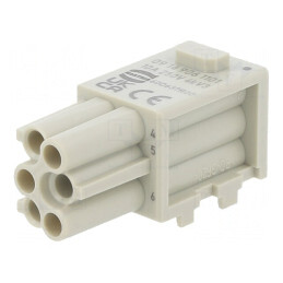 Conector HDC Han-Modular® Domino 6 PIN 1 Modul Mamă | Electronic-mag.ro | Componente Electronice