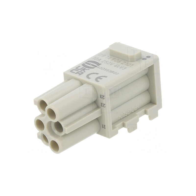 Conector Modular Mamă Han-Modular Domino 6 PIN 1 Modul | Electronic-mag.ro | Componente Electronice Conector Modular Mamă Han-Modular Domino 6 PIN 1 Modul | Electronic-mag.ro | Componente Electronice