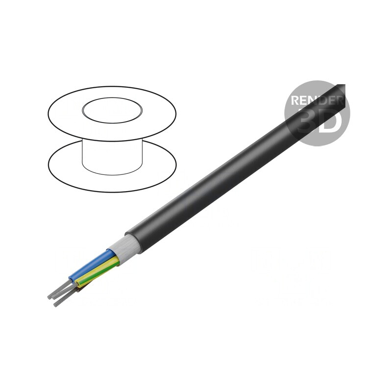 Cablu HELUTHERM® 145 MULTI 3G0,75mm2 flexibil negru | Electronic-mag.ro | Componente Electronice