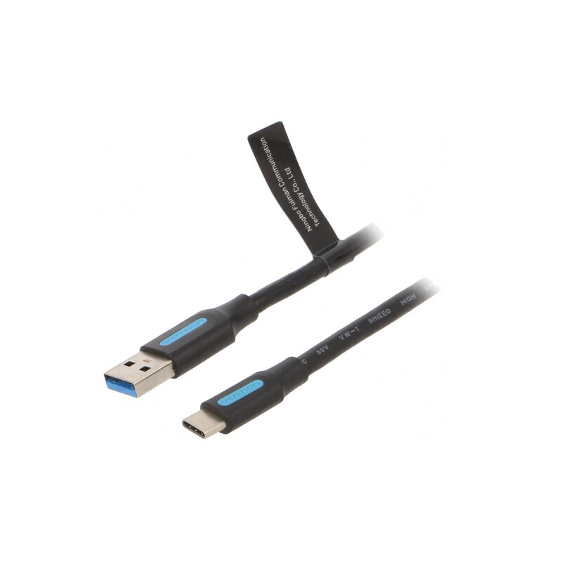 Cablu USB 3.0 A la C, 2m, Negru | Electronic-mag.ro | Componente Electronice