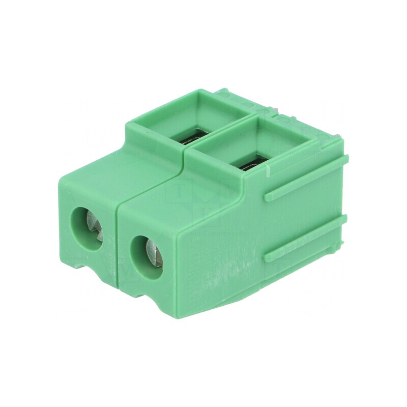 Regletă Conexiuni PCB 90° 10,16mm 2 Piste | Electronic-mag.ro | Componente Electronice