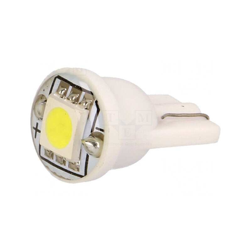 Lampă LED Auto Alb Neutru 12V 22lm 0,24W T10 W5W | Electronic-mag.ro | Componente Electronice