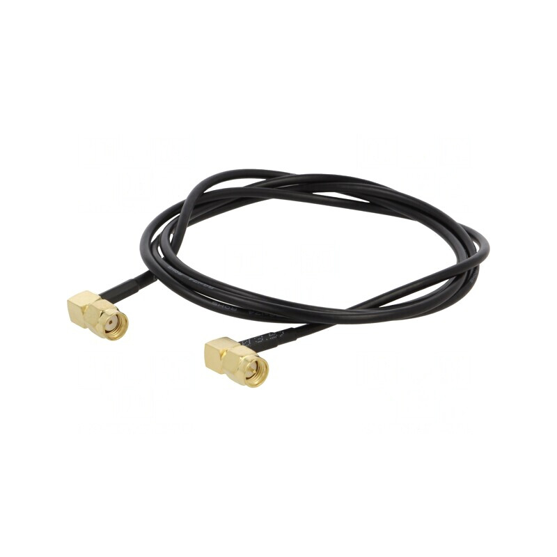 Cablu RF 50Ω 1m RP-SMA Tată la SMA Mufă Negru în Unghi | Electronic-mag.ro | Componente Electronice Cablu RF 50Ω 1m RP-SMA Tată la SMA Mufă Negru în Unghi | Electronic-mag.ro | Componente Electronice