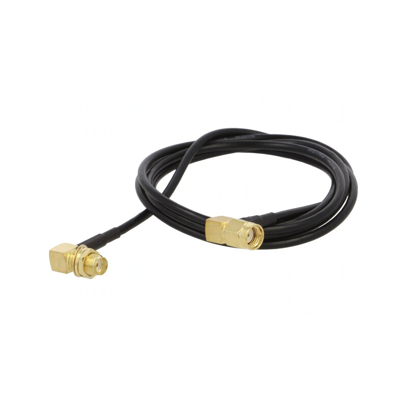 Cablu 50Ω 1m RP-SMA Tată la SMA Soclu Negru Unghi | Electronic-mag.ro | Componente Electronice Cablu 50Ω 1m RP-SMA Tată la SMA Soclu Negru Unghi | Electronic-mag.ro | Componente Electronice