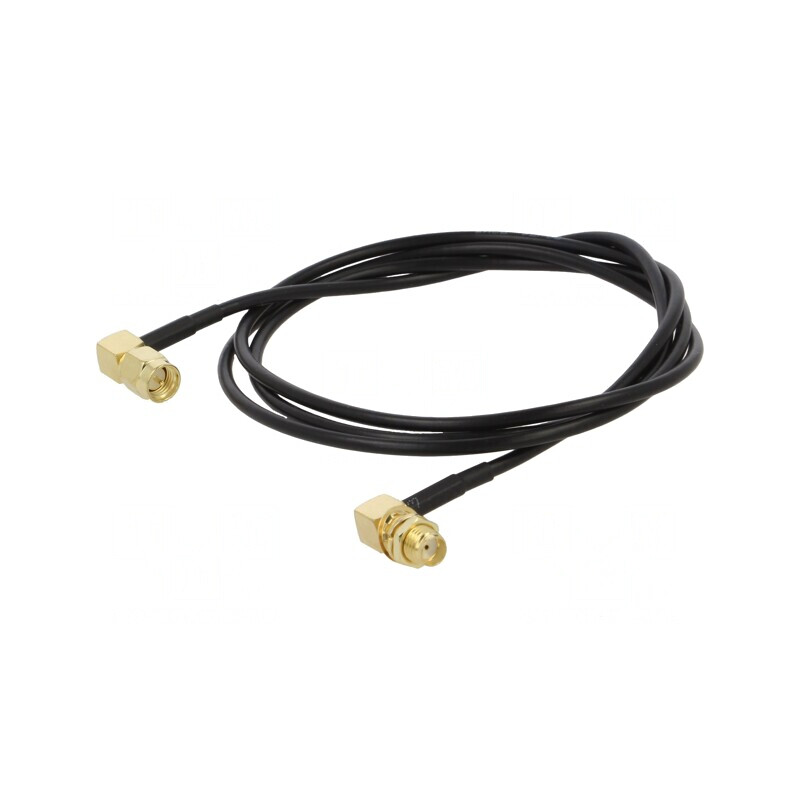 Cablu SMA 50Ω 1m Negru Unghi | Electronic-mag.ro | Componente Electronice