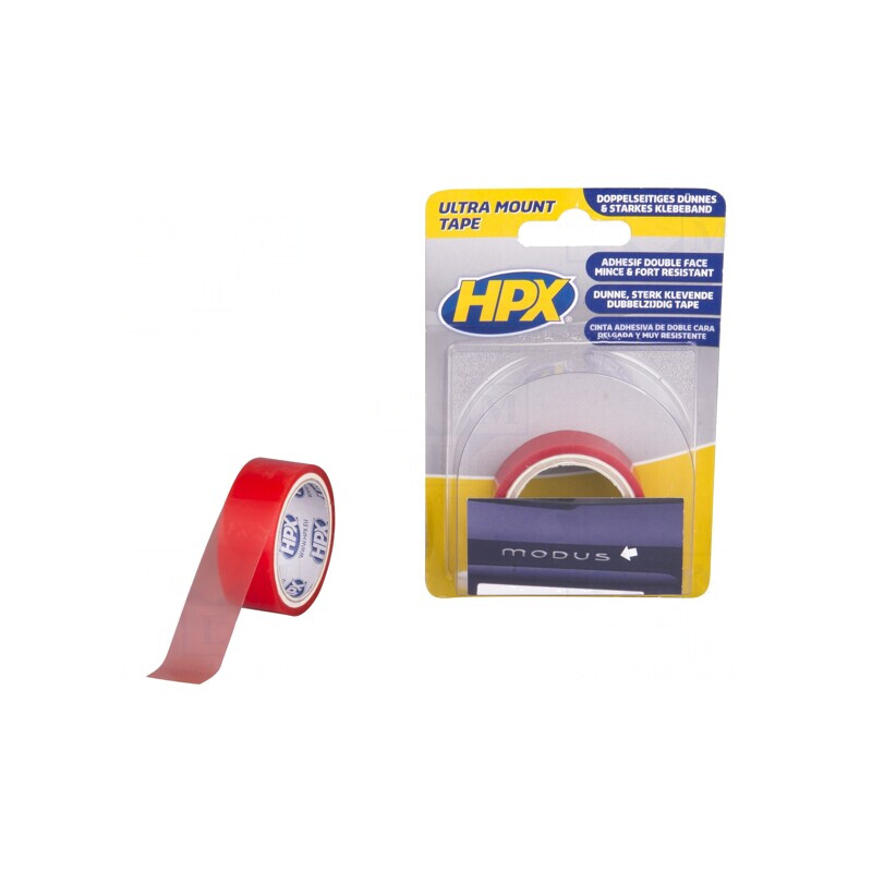 Bandă de Fixare Dublă Transparentă 19mm x 1,5m | Electronic-mag.ro | Componente Electronice