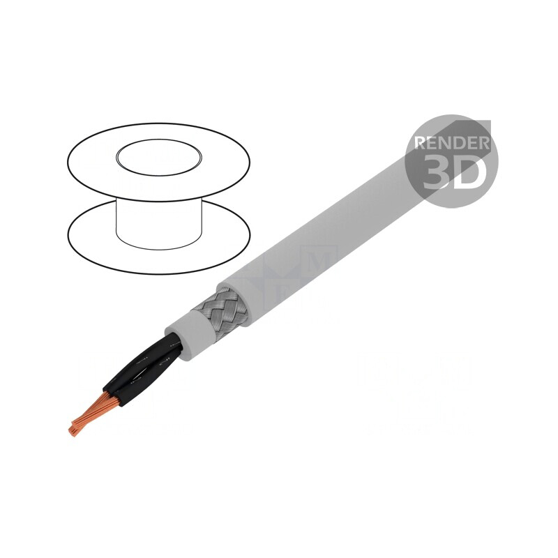 Cablu Ecranat ÖLFLEX 191 CY 2x1mm2 Cupru Cositorit | Electronic-mag.ro | Componente Electronice