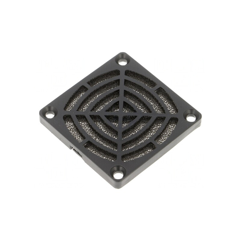 Filtru Plastic Ø60mm Negru cu Șurub | Electronic-mag.ro | Componente Electronice