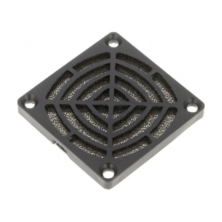Filtru Plastic Ø60mm Negru cu Șurub | Electronic-mag.ro | Componente Electronice