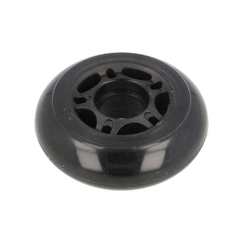 Ax neagră cu împingere 70mm poliuretan | Electronic-mag.ro | Componente Electronice