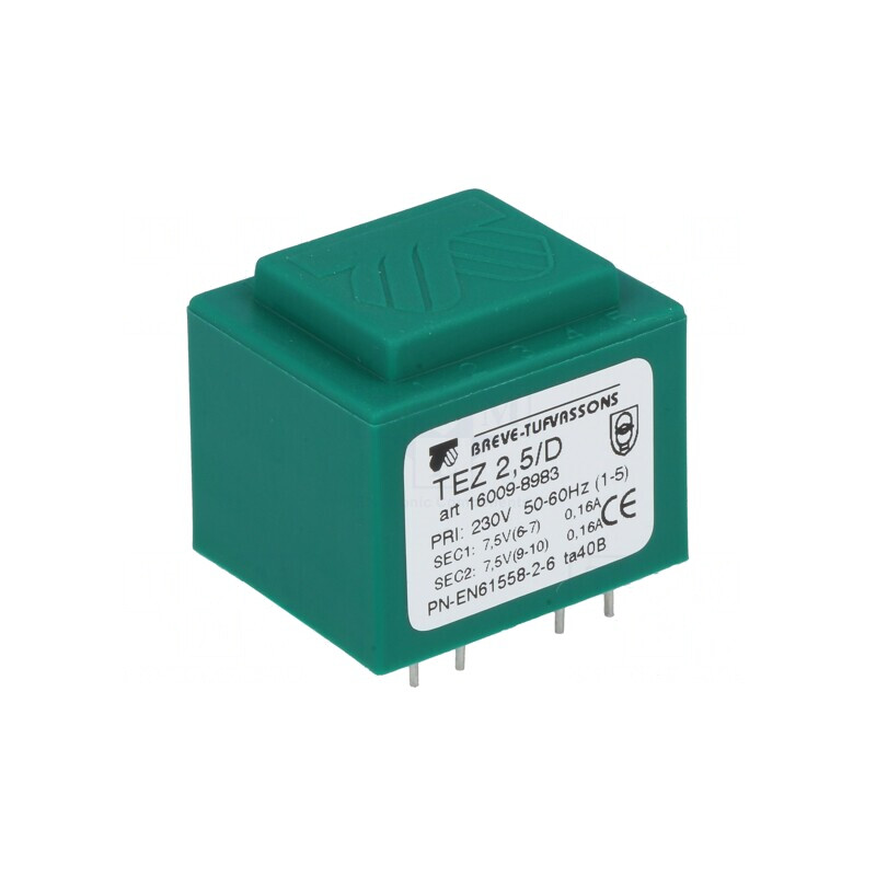 Transformator încapsulat 2,5VA 230V 7,5V PCB | Electronic-mag.ro | Componente Electronice