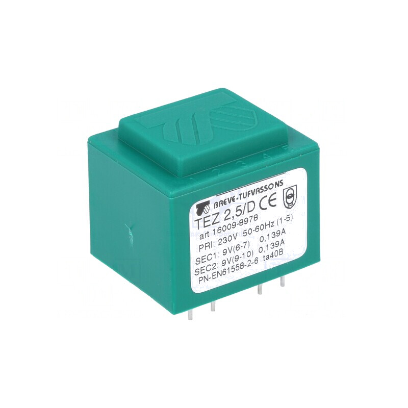 Transformator încapsulat 2,5VA 230V 9V 138mA | Electronic-mag.ro | Componente Electronice Transformator încapsulat 2,5VA 230V 9V 138mA | Electronic-mag.ro | Componente Electronice