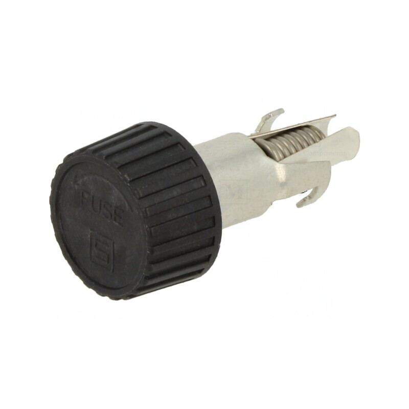 Clemă siguranțe 10A neagră 250V IP40 | Electronic-mag.ro | Componente Electronice