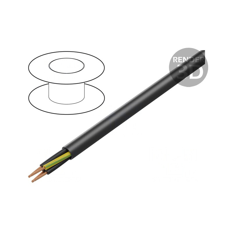 Cablu Electric BiT 1000 H 4G2,5mm2 Negru | Electronic-mag.ro | Componente Electronice