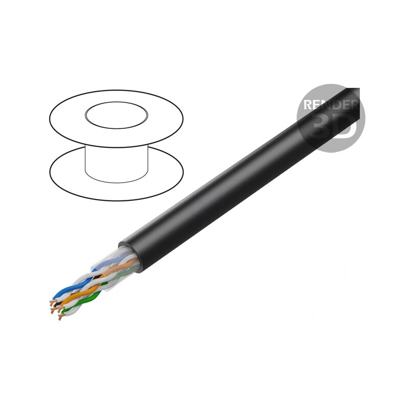 Cablu Ethernet PVC 5e 24AWG | Electronic-mag.ro | Componente Electronice